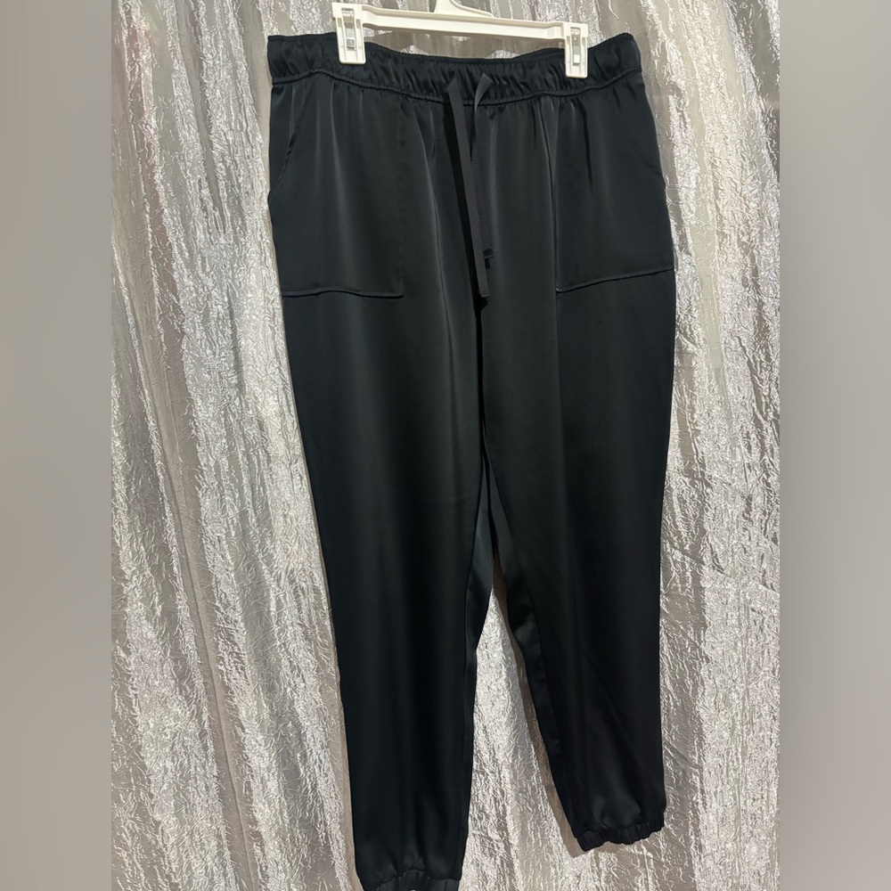 Candace Cameron Bure Black Jogger Pants